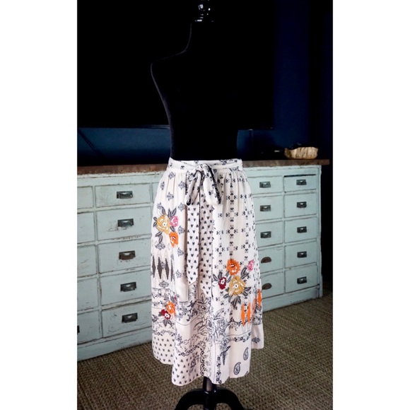 Anthropologie Vineet Bahl Devi Embroidered Midi Skirt NWT New S - Picture 4 of 16
